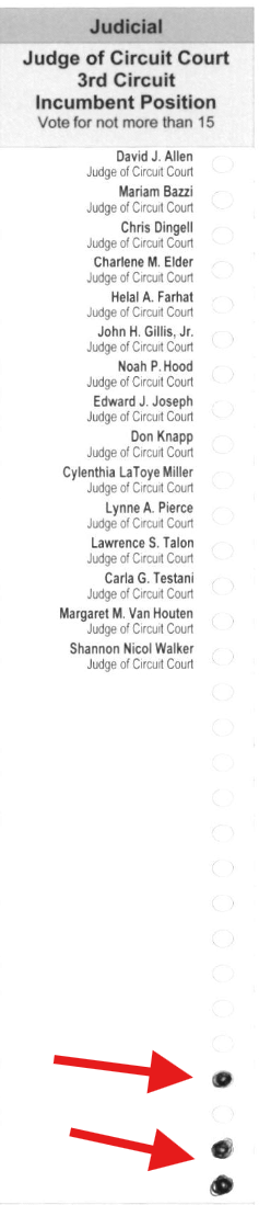 Primary-style BMD ballot example 1